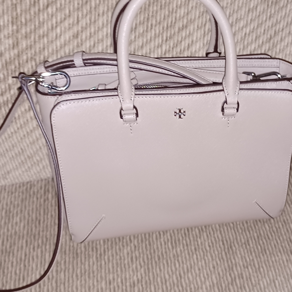 Tory Burch grey satchel